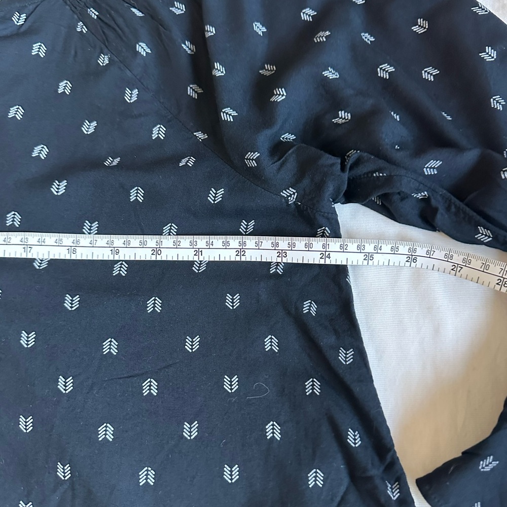 Ingrid & Isabel Black Printed Maternity Top Large - Picture 6 of 14